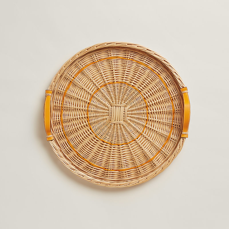 Oseraie Color round tray, medium model | Hermès USA